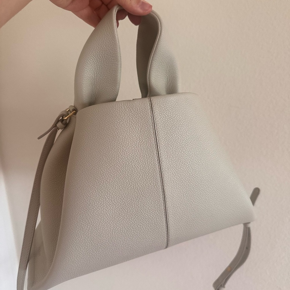 Polene bag Numéro Neuf large Edition Textured Chalk